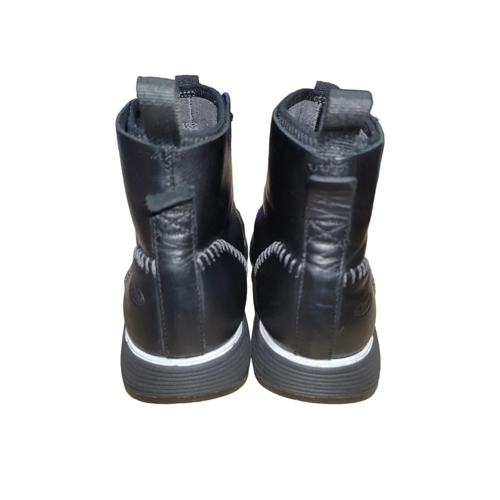 Chaco Dixon Men's Black Leather Mid Casual Comfort Chukka Boots Size 8 - Picture 6 of 11
